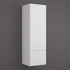 Style Line Шкаф пенал Манхэттен 36 Plus подвесной эмаль белая матовая – фотография-3